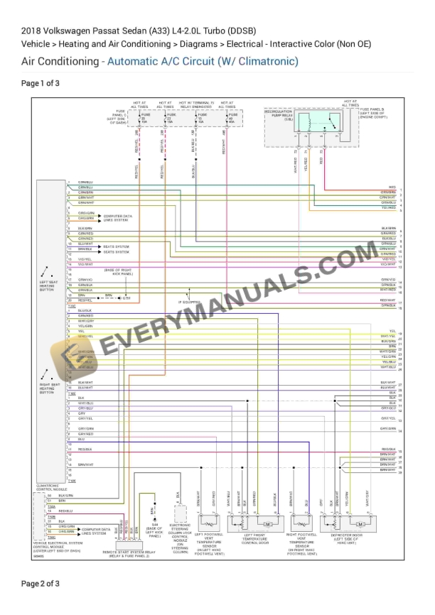 volkswagen passat sedan a33 2018 electrical diagrams l4 20l turbo ddsb 1