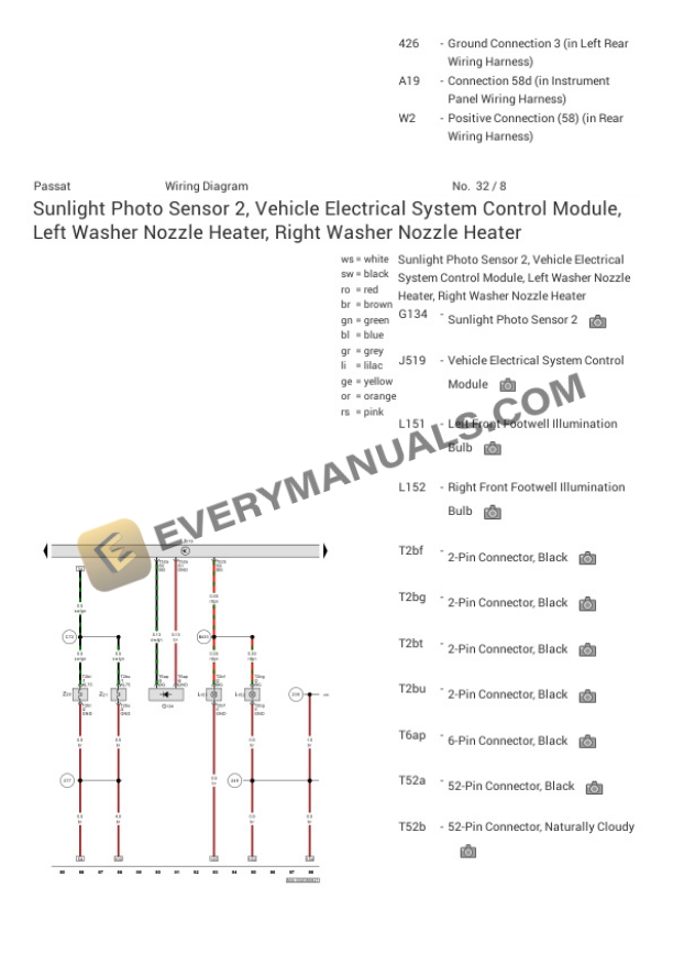 Volkswagen Passat Sedan (A34) 2021 Electrical Diagrams L4-2.0L Turbo (DDSB) 5 Volkswagen Passat Sedan (A34) 2021 Electrical Diagrams L4-2.0L Turbo (DDSB) - Image 3