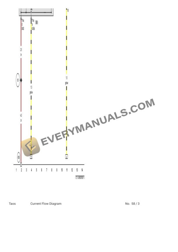 Volkswagen Taos (CL1) (MEXICO) 2021 Electrical Diagrams L4-1.4L Turbo (DSJA) 6 Volkswagen Taos (CL1) (MEXICO) 2021 Electrical Diagrams L4-1.4L Turbo (DSJA) - Image 4