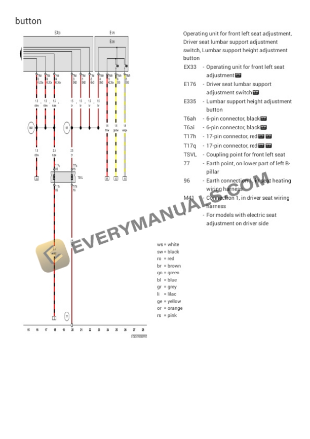Volkswagen Teramont AWD (CA2) (MEXICO) 2021 Electrical Diagrams V6-3.6L (CDVC) 4 Volkswagen Teramont AWD (CA2) (MEXICO) 2021 Electrical Diagrams V6-3.6L (CDVC) - Image 2