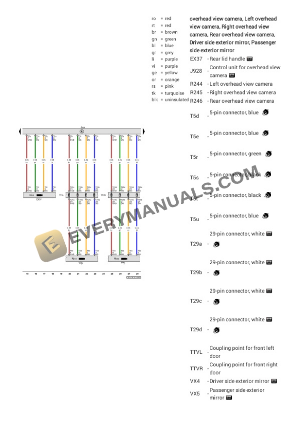 Volkswagen Teramont FWD (CA1) (MEXICO) 2020 Electrical Diagrams L4-2.0L Turbo (DCGA) 7 Volkswagen Teramont FWD (CA1) (MEXICO) 2020 Electrical Diagrams L4-2.0L Turbo (DCGA) - Image 5