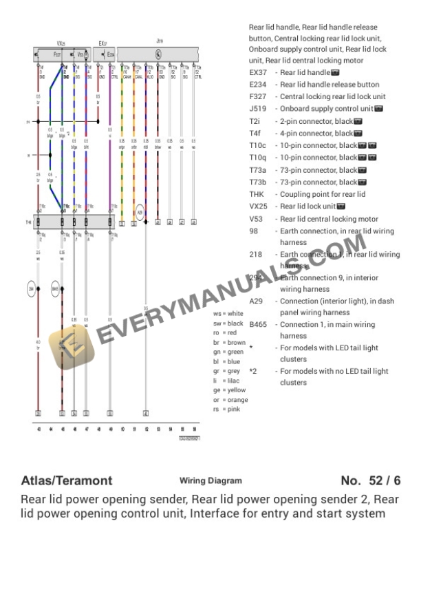 Volkswagen Teramont FWD (CA2) (MEXICO) 2022 Electrical Diagrams L4-2.0L Turbo (DCGA) 4 Volkswagen Teramont FWD (CA2) (MEXICO) 2022 Electrical Diagrams L4-2.0L Turbo (DCGA) - Image 2