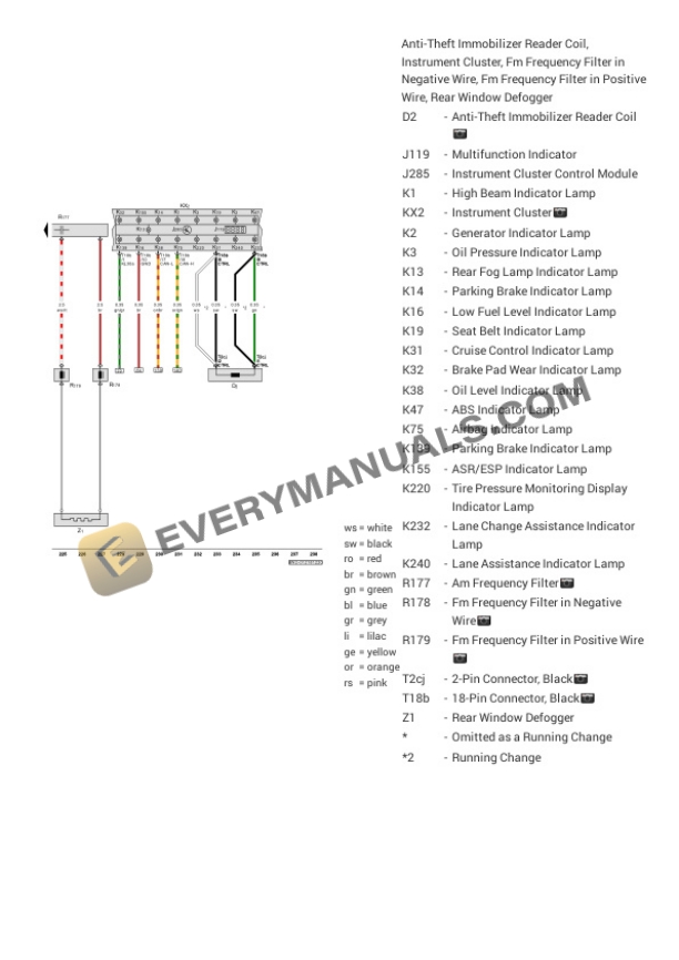 Volkswagen Tiguan 4Motion (BW2) 2020 Electrical Diagrams L4-2.0L Turbo (DGUA) 5 Volkswagen Tiguan 4Motion (BW2) 2020 Electrical Diagrams L4-2.0L Turbo (DGUA) - Image 3