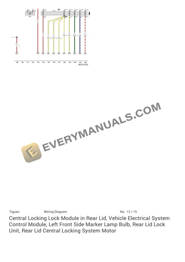 Volkswagen Tiguan 4Motion (BW2) 2021 Electrical Diagrams L4-2.0L Turbo (DGUA) 7 Volkswagen Tiguan 4Motion (BW2) 2021 Electrical Diagrams L4-2.0L Turbo (DGUA) - Image 5