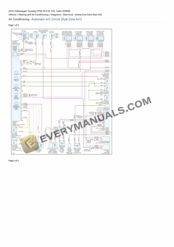 volkswagen touareg 7p6 2016 electrical diagrams v6 30l dsl turbo cnrb 1
