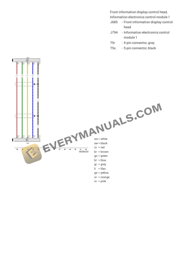 Volkswagen Touareg (7P6) 2017 Electrical Diagrams V6-3.6L (CGRA) 6 Volkswagen Touareg (7P6) 2017 Electrical Diagrams V6-3.6L (CGRA) - Image 4