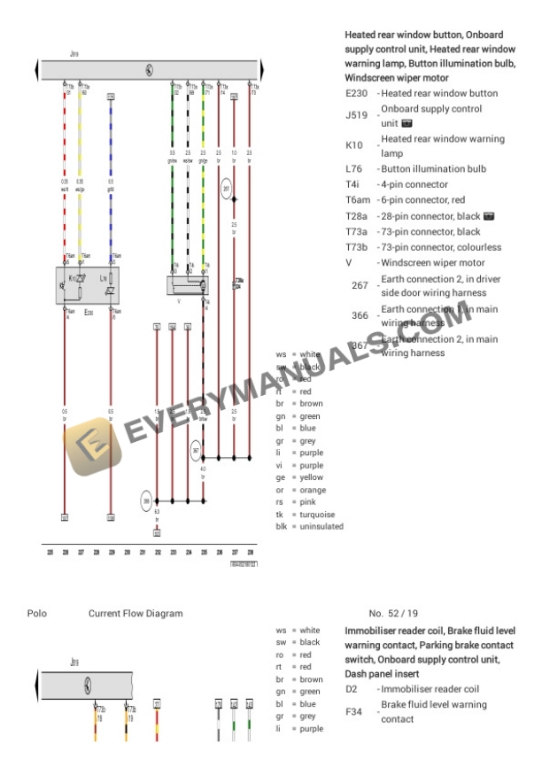 Volkswagen Vento (604) (MEXICO) 2017 Electrical Diagrams L4-1.5L DSL Turbo (CWXC) 4 Volkswagen Vento (604) (MEXICO) 2017 Electrical Diagrams L4-1.5L DSL Turbo (CWXC) - Image 2