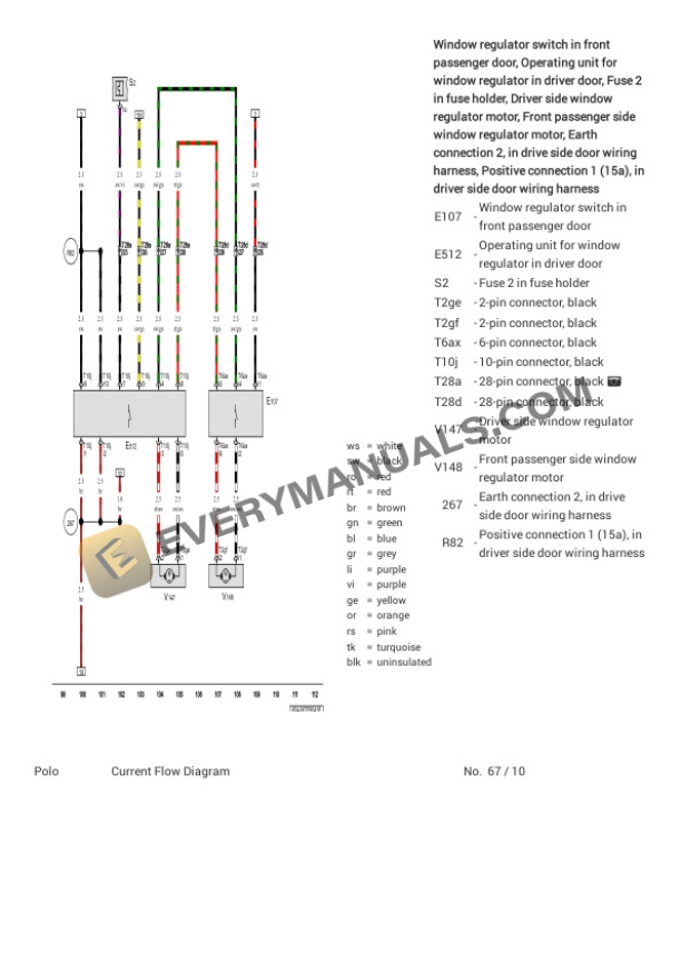 Volkswagen Vento (604) (MEXICO) 2017 Electrical Diagrams L4-1.5L DSL Turbo (CWXC) 7 Volkswagen Vento (604) (MEXICO) 2017 Electrical Diagrams L4-1.5L DSL Turbo (CWXC) - Image 5