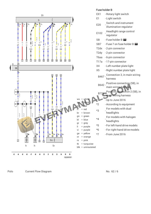 Volkswagen Vento (604) (MEXICO) 2022 Electrical Diagrams L4-1.6L (CLSA) 7 Volkswagen Vento (604) (MEXICO) 2022 Electrical Diagrams L4-1.6L (CLSA) - Image 5