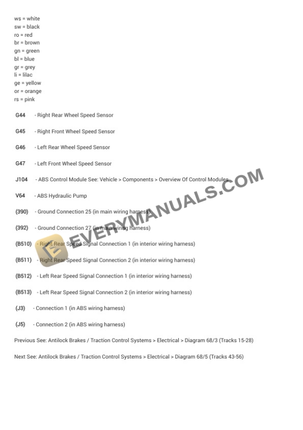 Audi A3 Quattro (8PA) 2012 Electrical Diagrams L4-2.0L Turbo (CCTA) 6 Audi A3 Quattro (8PA) 2012 Electrical Diagrams L4-2.0L Turbo (CCTA) - Image 4