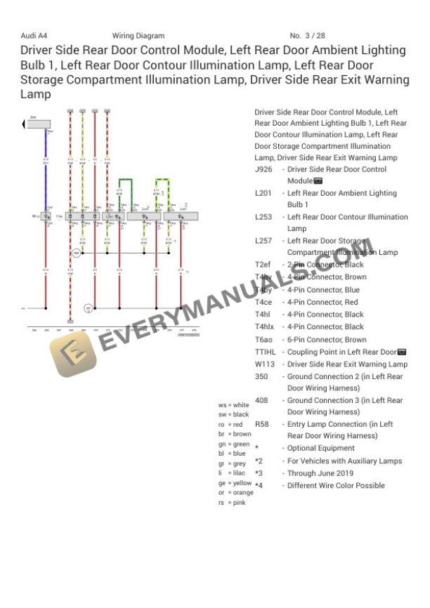 Audi A4 Quattro Allroad 45 (8WJ) 2022 Electrical Diagrams L4-2.0L Turbo (DPAA) MHEV 6 Audi A4 Quattro Allroad 45 (8WJ) 2022 Electrical Diagrams L4-2.0L Turbo (DPAA) MHEV - Image 4