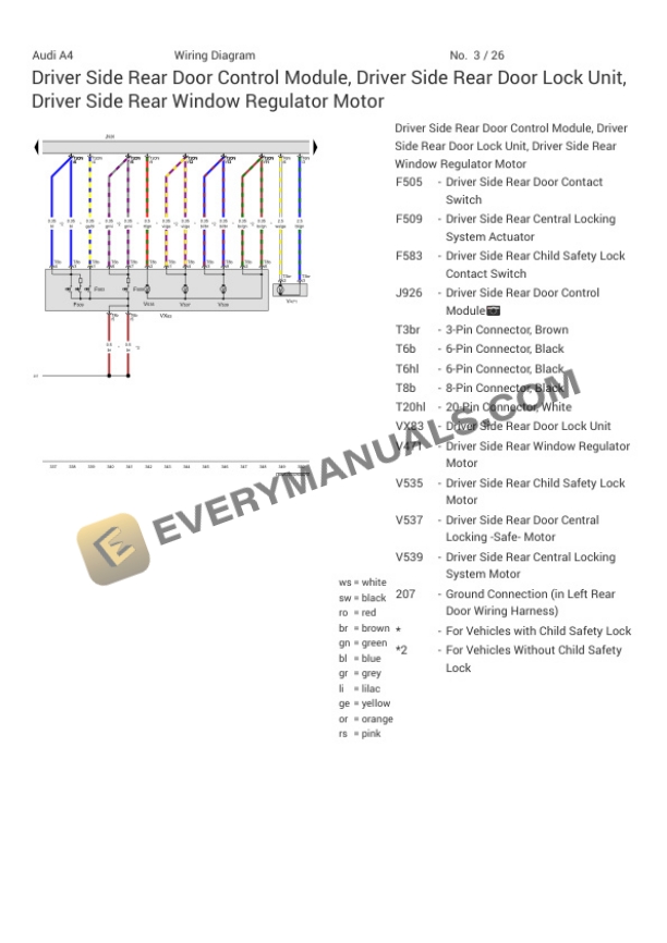 Audi A4 Quattro Allroad (8WH) 2019 Electrical Diagrams L4-2.0L Turbo (CYMC) 5 Audi A4 Quattro Allroad (8WH) 2019 Electrical Diagrams L4-2.0L Turbo (CYMC) - Image 3