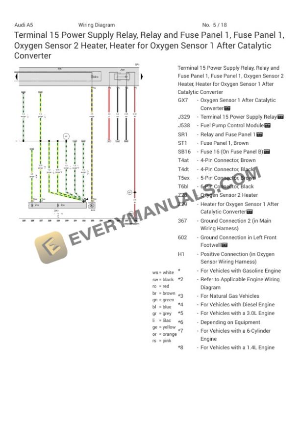 Audi A5 Quattro Cabriolet 45 (F5E) 2022 Electrical Diagrams L4-2.0L Turbo (DPAA) MHEV 6 Audi A5 Quattro Cabriolet 45 (F5E) 2022 Electrical Diagrams L4-2.0L Turbo (DPAA) MHEV - Image 4