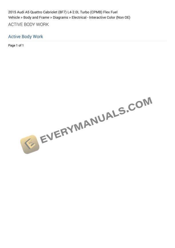 audi a5 quattro cabriolet 8f7 2015 electrical diagrams l4 20l turbo cpmb flex fuel 1