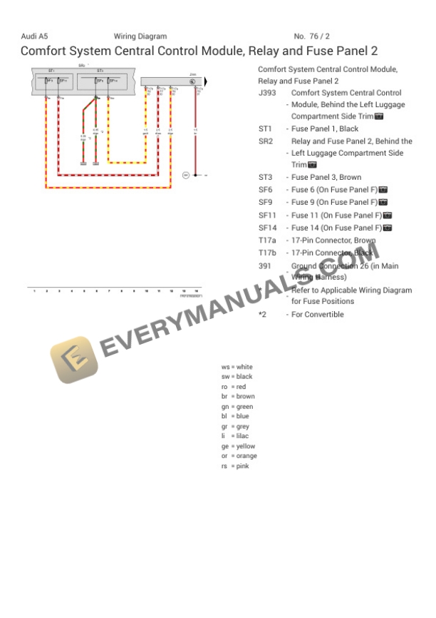 Audi A5 Quattro Coupe 45 (F5P) 2023 Electrical Diagrams L4-2.0L Turbo (DPAA) MHEV 4 Audi A5 Quattro Coupe 45 (F5P) 2023 Electrical Diagrams L4-2.0L Turbo (DPAA) MHEV - Image 2