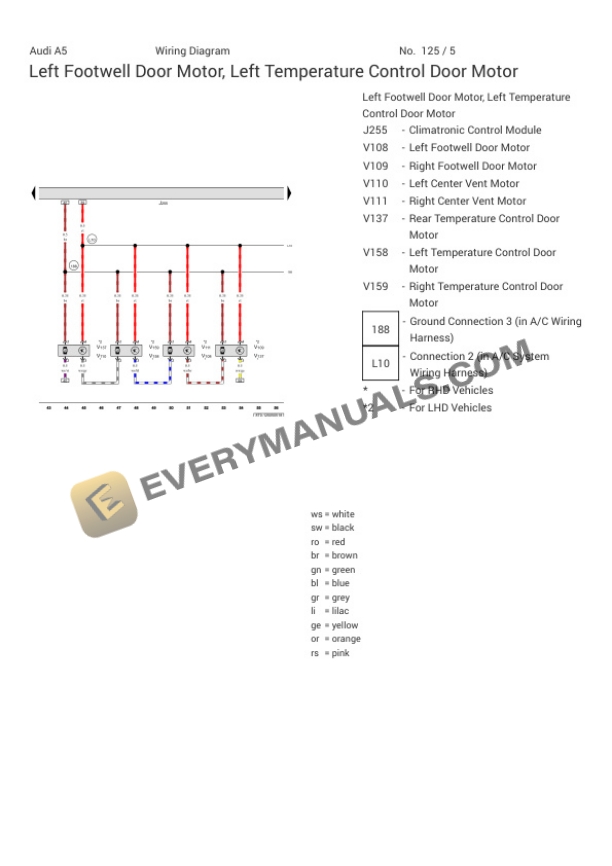 Audi A5 Quattro Coupe (8T3) 2016 Electrical Diagrams L4-2.0L Turbo (CPMB) Flex Fuel 4 Audi A5 Quattro Coupe (8T3) 2016 Electrical Diagrams L4-2.0L Turbo (CPMB) Flex Fuel - Image 2