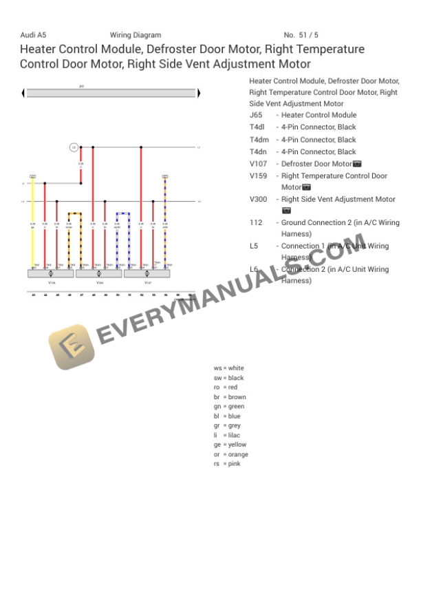 Audi A5 Quattro Sportback 45 (F5F) 2021 Electrical Diagrams L4-2.0L Turbo (DPAA) MHEV 7 Audi A5 Quattro Sportback 45 (F5F) 2021 Electrical Diagrams L4-2.0L Turbo (DPAA) MHEV - Image 5