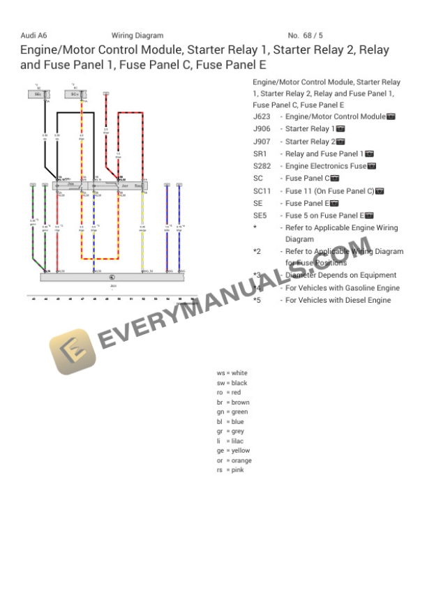 Audi A6 Quattro Allroad (4AH) 2020 Electrical Diagrams V6-3.0L Turbo (DLZA) MHEV 4 Audi A6 Quattro Allroad (4AH) 2020 Electrical Diagrams V6-3.0L Turbo (DLZA) MHEV - Image 2