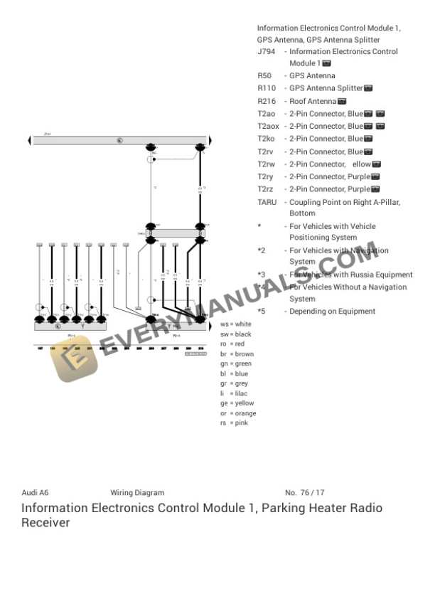 Audi A6 Quattro Sedan (4A2) 2020 Electrical Diagrams V6-3.0L Turbo (DLZA) MHEV 6 Audi A6 Quattro Sedan (4A2) 2020 Electrical Diagrams V6-3.0L Turbo (DLZA) MHEV - Image 4