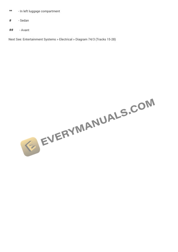 Audi A6 Quattro Wagon (4F5) 2007 Electrical Diagrams V6-3.2L (BKH) 7 Audi A6 Quattro Wagon (4F5) 2007 Electrical Diagrams V6-3.2L (BKH) - Image 5