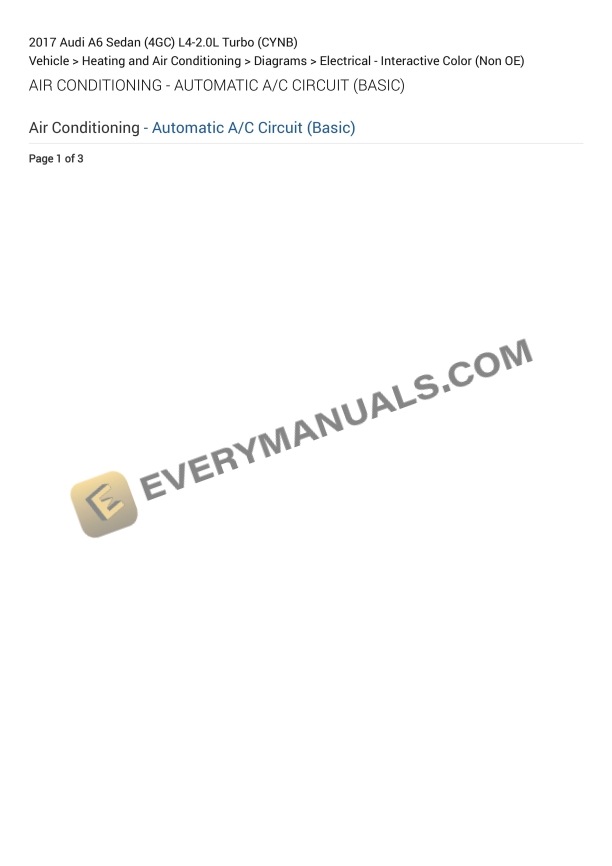 audi a6 sedan 4gc 2017 electrical diagrams l4 20l turbo cynb 1