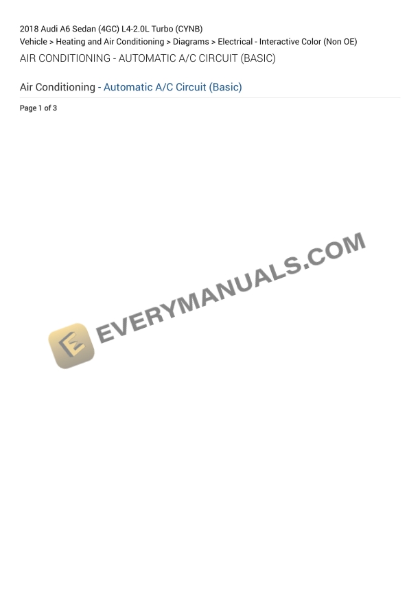 audi a6 sedan 4gc 2018 electrical diagrams l4 20l turbo cynb 1