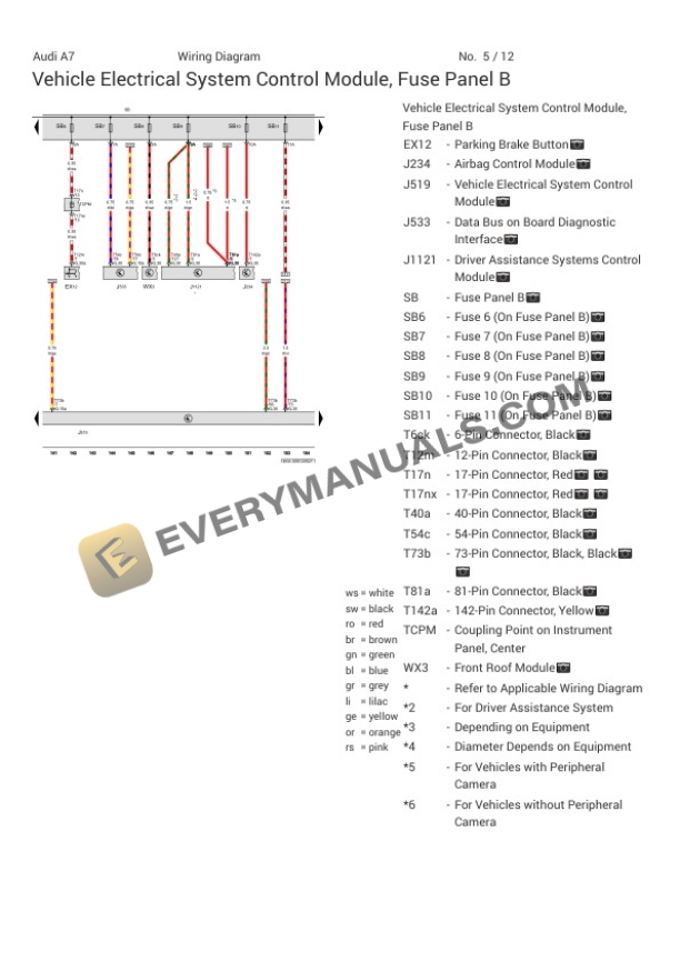 Audi A7 Quattro 55 Sportback (4KA) 2021 Electrical Diagrams V6-3.0L Turbo (DLZA) MHEV 4 Audi A7 Quattro 55 Sportback (4KA) 2021 Electrical Diagrams V6-3.0L Turbo (DLZA) MHEV - Image 2