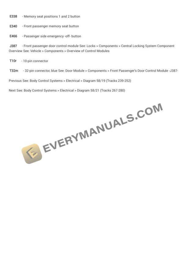 Audi A8 Quattro Sedan (4H2) 2013 Electrical Diagrams V6-3.0L SC (CTUB) 7 Audi A8 Quattro Sedan (4H2) 2013 Electrical Diagrams V6-3.0L SC (CTUB) - Image 5