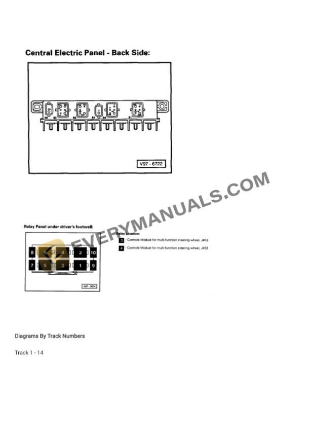 Audi A8 Sedan (4D2) 1999 Electrical Diagrams V8-3.7L (AEW) 5 Audi A8 Sedan (4D2) 1999 Electrical Diagrams V8-3.7L (AEW) - Image 3