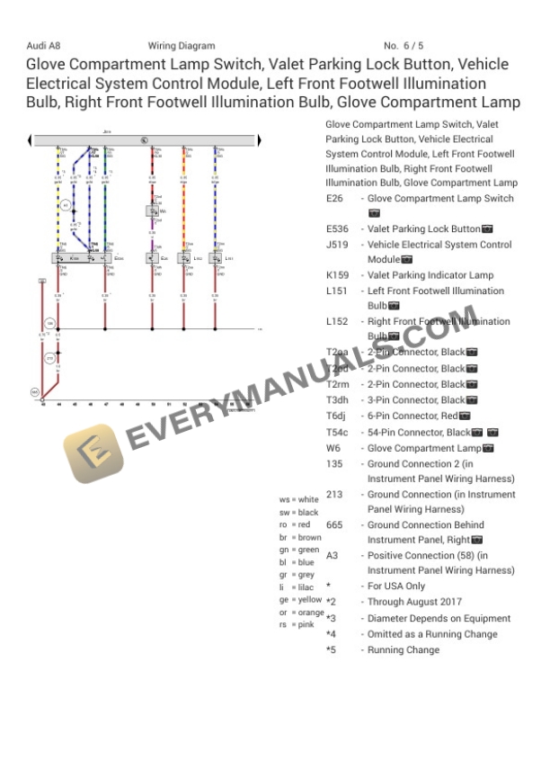 Audi A8L Quattro e60 Sedan (4N8) 2021 Electrical Diagrams V6-3.0L Turbo (CZSE) Plugin Hybrid 4 Audi A8L Quattro e60 Sedan (4N8) 2021 Electrical Diagrams V6-3.0L Turbo (CZSE) Plugin Hybrid - Image 2