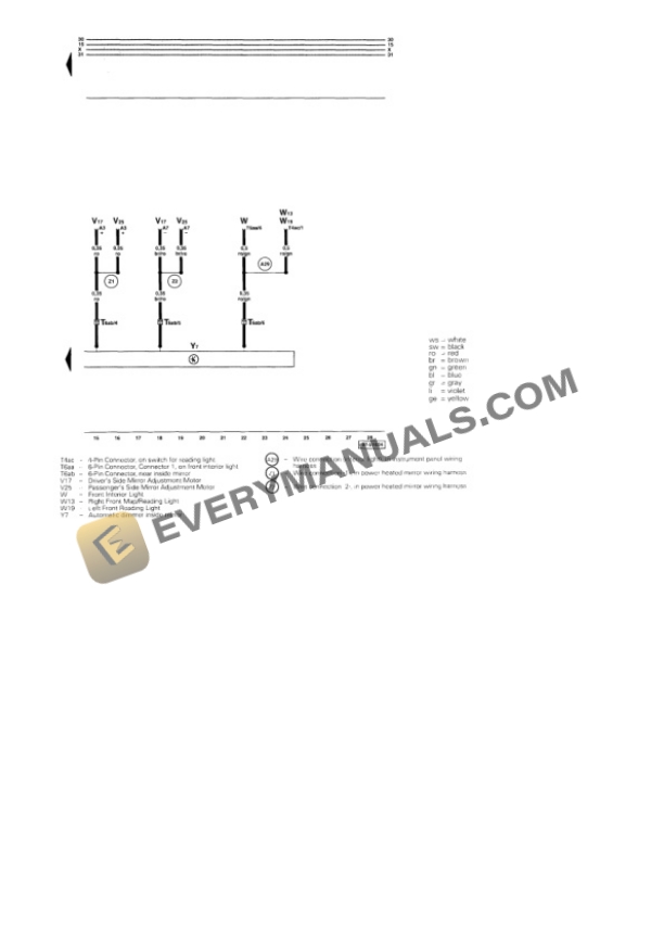 Audi A8L Quattro Sedan (4D8) 2001 Electrical Diagrams V8-4.2L (AUX) 4 Audi A8L Quattro Sedan (4D8) 2001 Electrical Diagrams V8-4.2L (AUX) - Image 2
