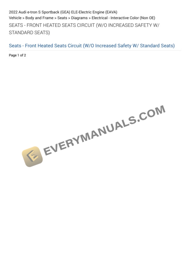 Audi e-tron S Sportback (GEA) 2022 Electrical Diagrams ELE-Electric Engine (EAVA) 6 Audi e-tron S Sportback (GEA) 2022 Electrical Diagrams ELE-Electric Engine (EAVA) - Image 4