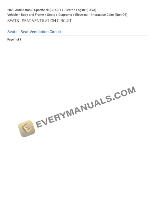 Audi e-tron S Sportback (GEA) 2023 Electrical Diagrams ELE-Electric Engine (EAVA) 7 Audi e-tron S Sportback (GEA) 2023 Electrical Diagrams ELE-Electric Engine (EAVA) - Image 5