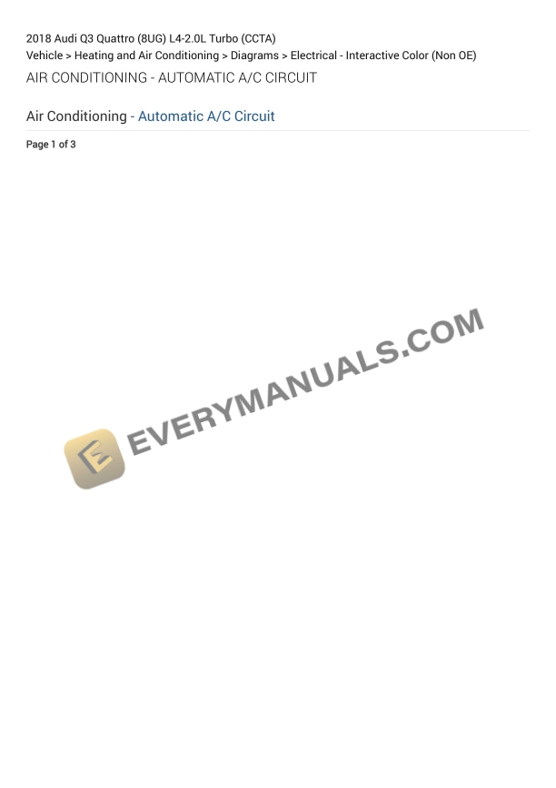 audi q3 quattro 8ug 2018 electrical diagrams l4 20l turbo ccta 1