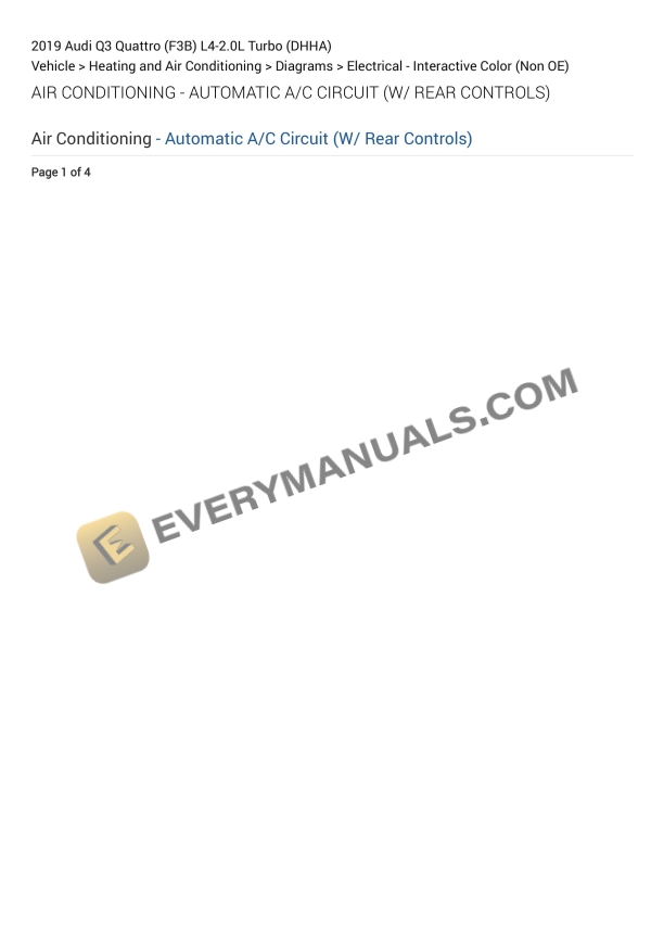 audi q3 quattro f3b 2019 electrical diagrams l4 20l turbo dhha 1