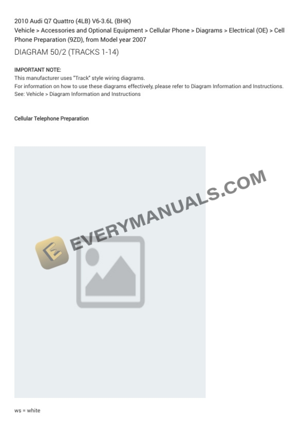 Audi Q7 Quattro (4LB) 2010 Electrical Diagrams V6-3.6L (BHK) 4 Audi Q7 Quattro (4LB) 2010 Electrical Diagrams V6-3.6L (BHK) - Image 2