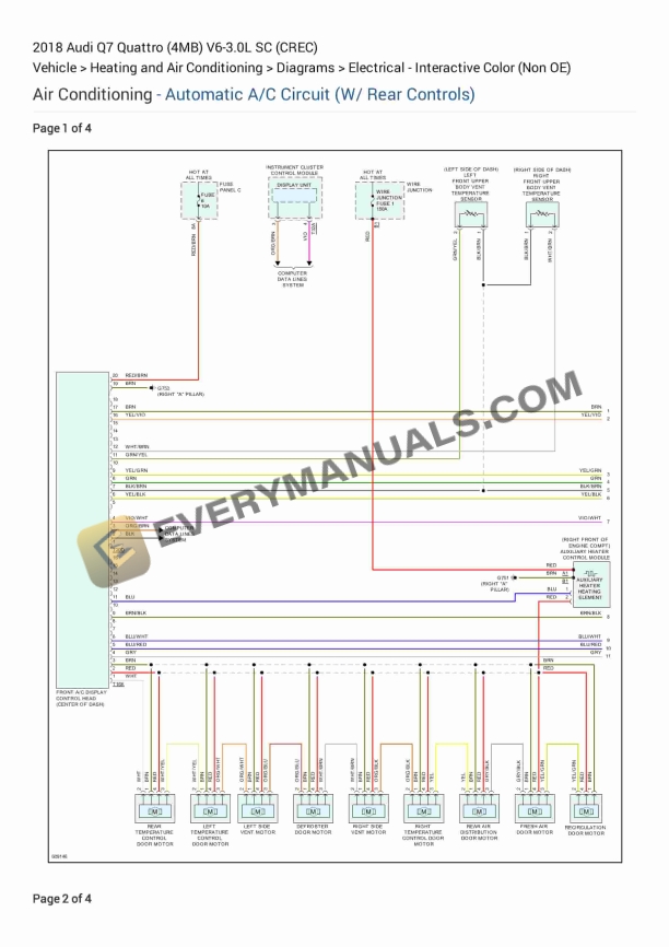 audi q7 quattro 4mb 2018 electrical diagrams v6 30l sc crec 1
