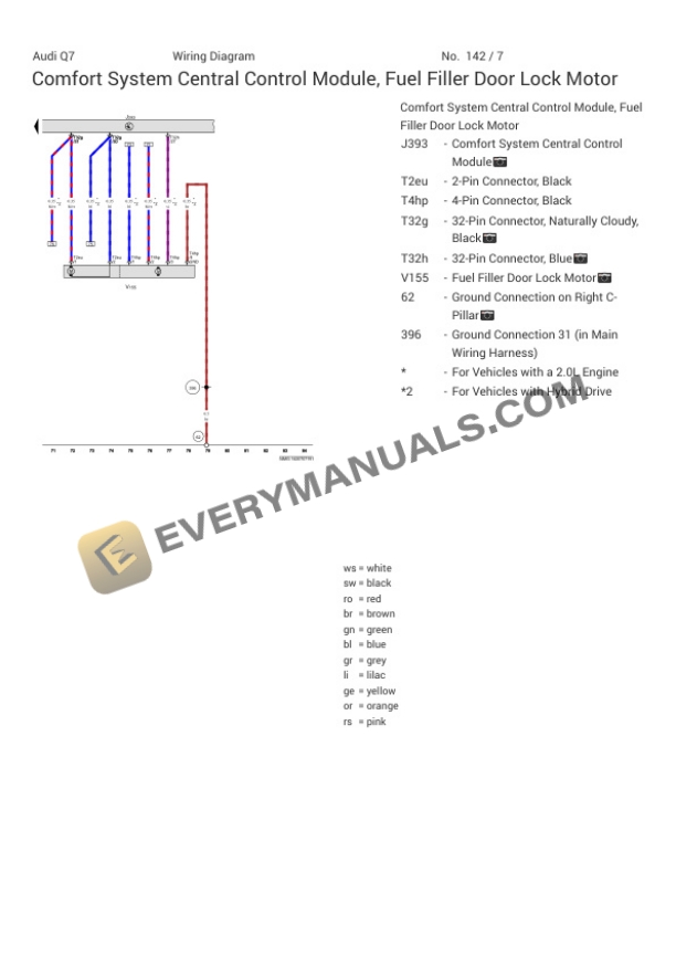 Audi Q7 Quattro 55 (4MG) 2022 Electrical Diagrams V6-3.0L Turbo (DCBD) MHEV 4 Audi Q7 Quattro 55 (4MG) 2022 Electrical Diagrams V6-3.0L Turbo (DCBD) MHEV - Image 2