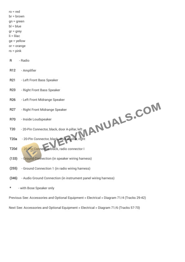 Audi S4 Quattro Sedan (8EC) 2006 Electrical Diagrams V8-4.2L (BHF) 6 Audi S4 Quattro Sedan (8EC) 2006 Electrical Diagrams V8-4.2L (BHF) - Image 4