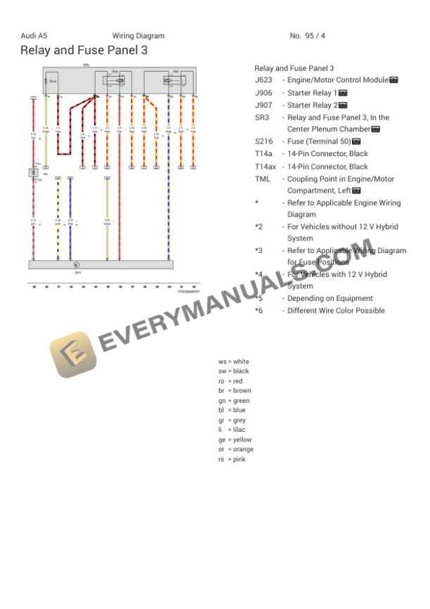 Audi S5 Quattro Cabriolet (F5E) 2021 Electrical Diagrams V6-3.0L Turbo (CWGD) 5 Audi S5 Quattro Cabriolet (F5E) 2021 Electrical Diagrams V6-3.0L Turbo (CWGD) - Image 3