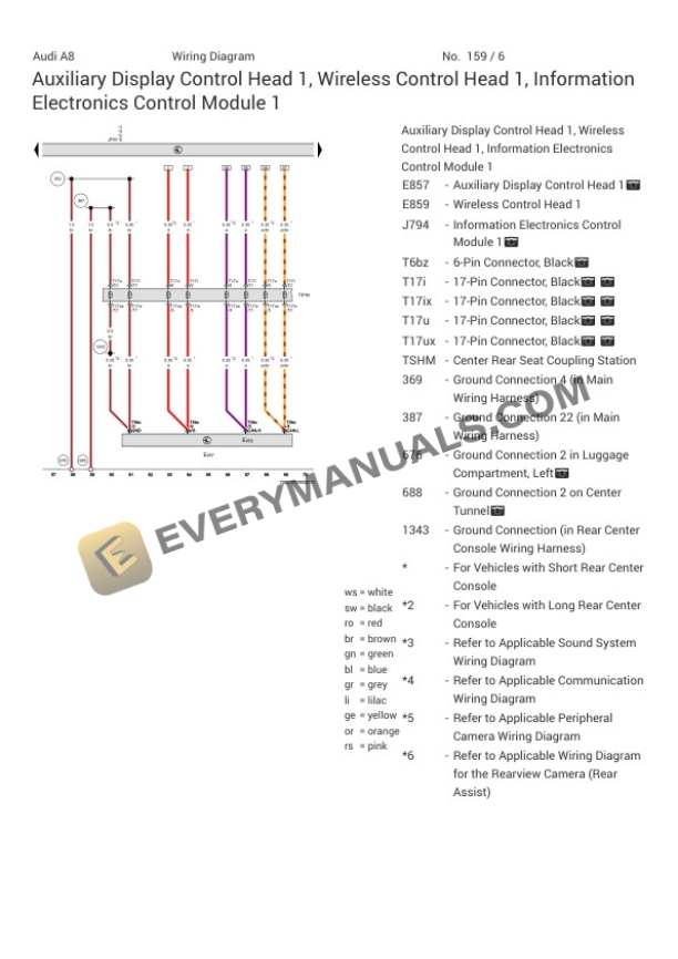 Audi S8 Quattro Sedan (4NL) 2023 Electrical Diagrams V8-4.0L Turbo (DWKA) MHEV 5 Audi S8 Quattro Sedan (4NL) 2023 Electrical Diagrams V8-4.0L Turbo (DWKA) MHEV - Image 3