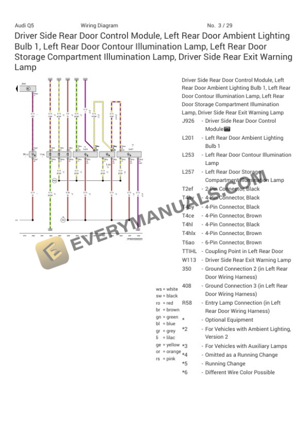 Audi SQ5 Quattro Sportback (FYT) 2023 Electrical Diagrams V6-3.0L Turbo (CWGD) 4 Audi SQ5 Quattro Sportback (FYT) 2023 Electrical Diagrams V6-3.0L Turbo (CWGD) - Image 2