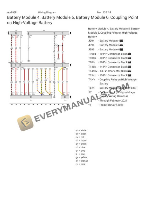 Audi SQ8 Quattro (4MN) 2022 Electrical Diagrams V8-4.0L Turbo (DCUE) 6 Audi SQ8 Quattro (4MN) 2022 Electrical Diagrams V8-4.0L Turbo (DCUE) - Image 4