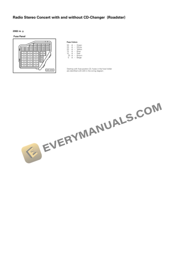 Audi TT Coupe (8N3) 2001 Electrical Diagrams L4-1.8L Turbo (AWP) 7 Audi TT Coupe (8N3) 2001 Electrical Diagrams L4-1.8L Turbo (AWP) - Image 5