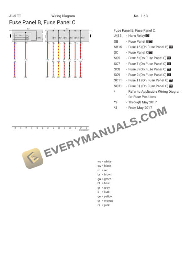 Audi TT Quattro 45 Coupe (FVP) 2022 Electrical Diagrams L4-2.0L Turbo (DHHA) 5 Audi TT Quattro 45 Coupe (FVP) 2022 Electrical Diagrams L4-2.0L Turbo (DHHA) - Image 3