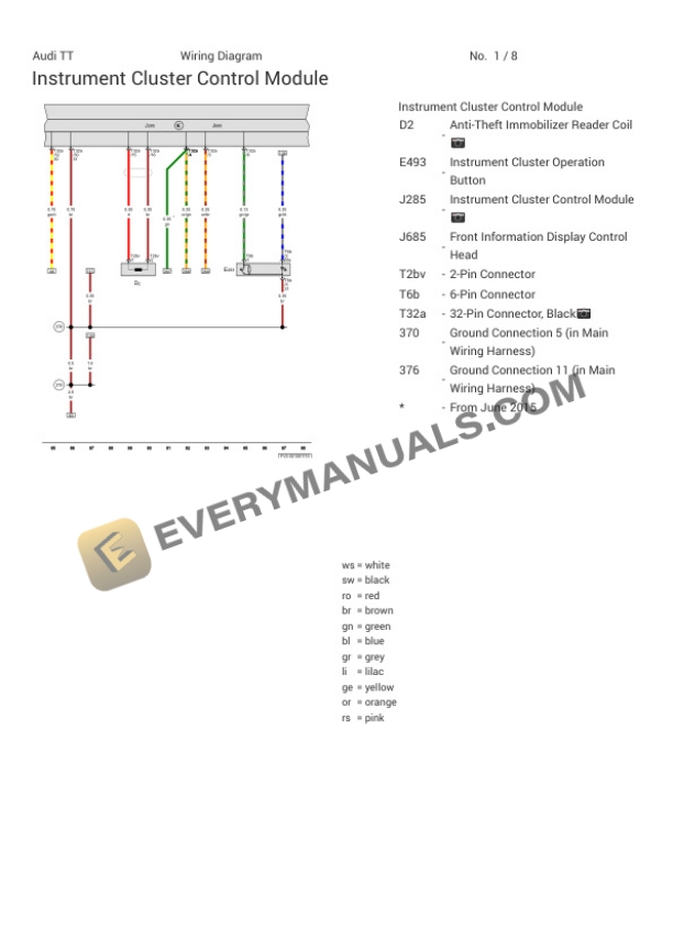 Audi TT Quattro 45 Coupe (FVP) 2023 Electrical Diagrams L4-2.0L Turbo (DHHA) 6 Audi TT Quattro 45 Coupe (FVP) 2023 Electrical Diagrams L4-2.0L Turbo (DHHA) - Image 4