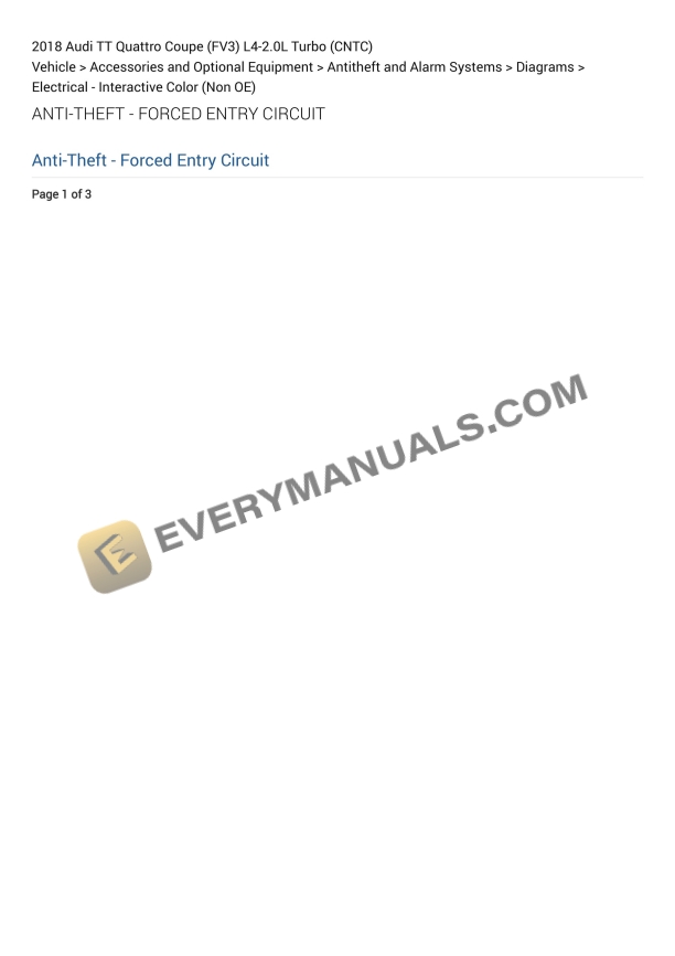 audi tt quattro coupe fv3 2018 electrical diagrams l4 20l turbo cntc 1