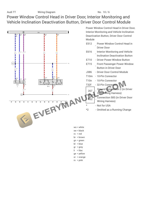 Audi TTS Quattro Coupe (FV3) 2019 Electrical Diagrams L4-2.0L Turbo (DLRA) 4 Audi TTS Quattro Coupe (FV3) 2019 Electrical Diagrams L4-2.0L Turbo (DLRA) - Image 2