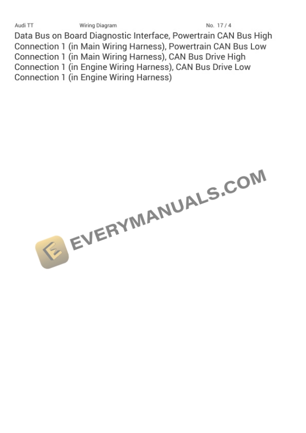 Audi TTS Quattro Coupe (FV3) 2019 Electrical Diagrams L4-2.0L Turbo (DLRA) 5 Audi TTS Quattro Coupe (FV3) 2019 Electrical Diagrams L4-2.0L Turbo (DLRA) - Image 3