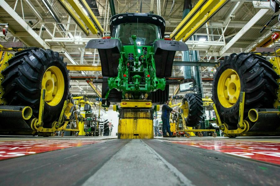 Many tractors are produced in the USA
